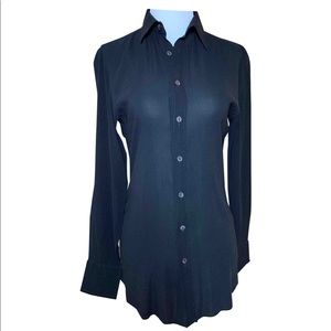 DOLCE&GABBANA G&B Black Long Sleeves Blouse Top 38